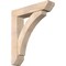 Ekena Millwork Thorton Slat Smooth Bracket w/ Offset Brace, Douglas Fir, 7 1/2"W x 34"D x 40"H BKT0806X34X40THR06SDF - alternate 1